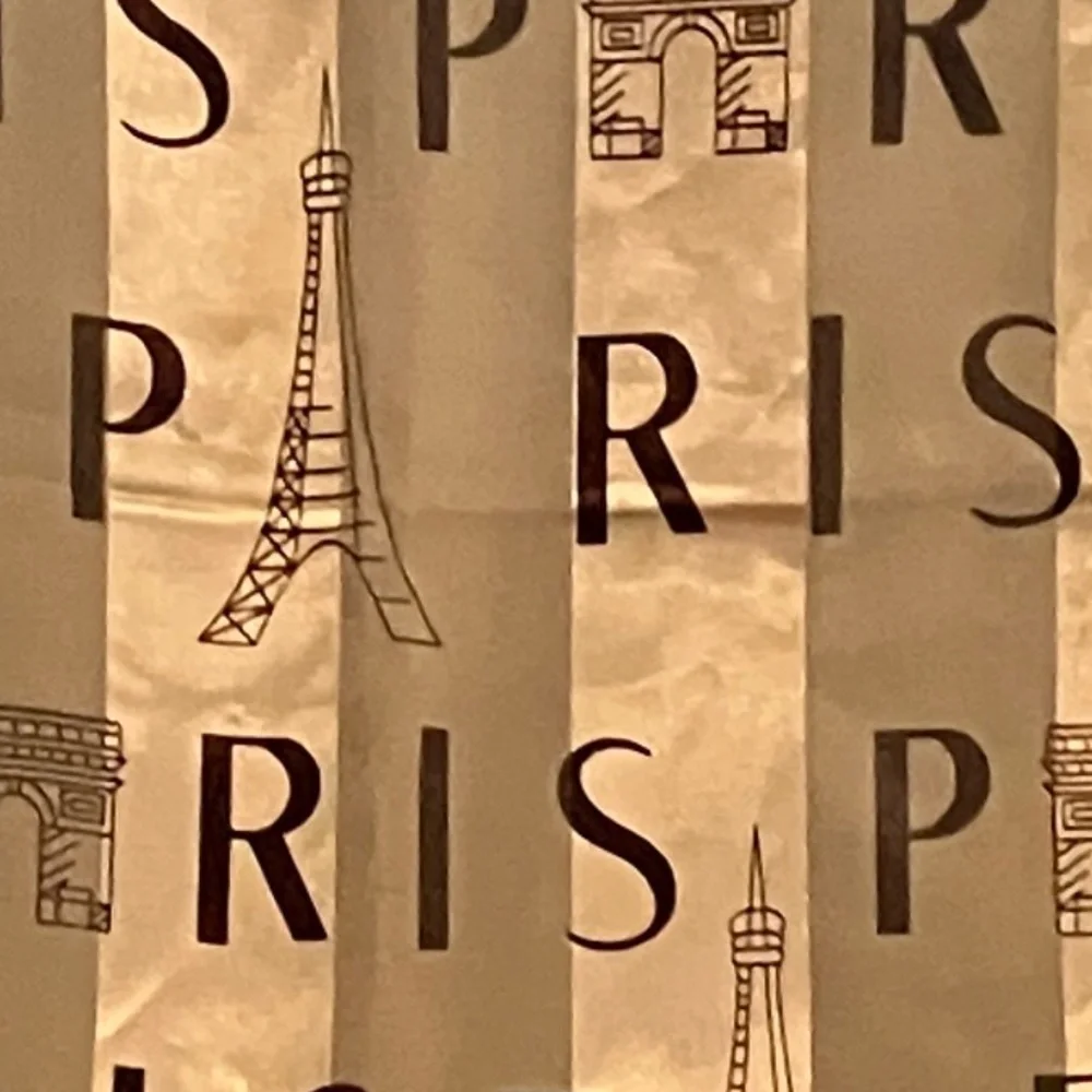 Vintage Scarf Paris Landmarks